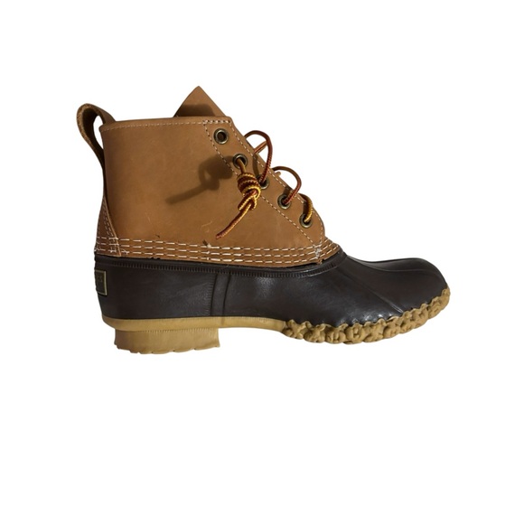 NWOT L.L.Bean 6" Waterproof Duck Boots in brown - Picture 1 of 7